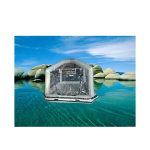 Custom Size and Color PVC Inflatable Floating Fishing Tent for Lakes and Rivers
