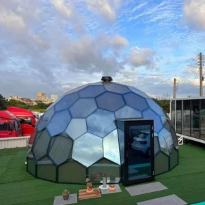Custom Soft Daylight Comfort Design Tent Stable Durable Structure Glass Dome Tent for Trade Show Party Outdoor Event