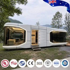 Custom Space Capsule House Luxury Capsule Cabin Prefabricated Home For Hotel Resort Tourism Project