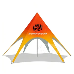Custom Spider Tent, Beach Star, Large Outdoor Display Tent