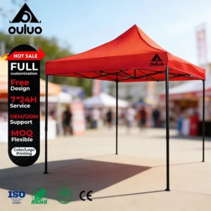 Custom Square Aluminum Frame 3X3M 3x6M Pop Canopy Trade Show Tent Polyester Waterproof Eco-Friendly UV Protection All Outdoor