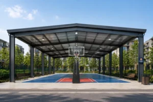 Custom Steel Structure Basketball Court Shelter for Community Sports Facilities