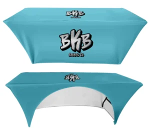 Custom Sublimated 4FT 5FT 6FT 8FT Full Tablecloth Tent Accessories Stretch Table Cover