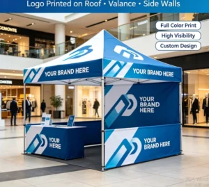 Custom Tent 10x15ft Mall Advertising Shelter for Commercial Exhibition & Business Trade Use