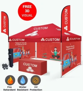 Custom Tent With 3 Full Walls Canopy Tent Commercial Advertising Exhibition Booth 10×10 Canopy Tent Custom Display Products