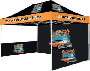 Custom Trade Show Canopy Tent, 10×10 ft / 10×20 ft, Full-Color Logo Printing