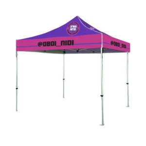 Custom Trade Show Gazebo Tent, Heavy Duty Pop-up Tent, 500D/600D Oxford Cloth, Waterproof UV Resistant, Advertising Logo, Outdoor Canopy