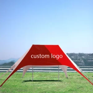 Custom Trade Show Tent 16X16M Aluminum Frame Sun Rain Protection Beach Spider Star Outdoor Tent Custom Color