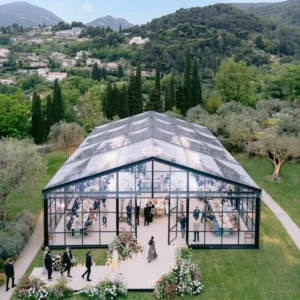 Custom Transparent Clear PVC Marquee Tent Wedding Party Event Outdoor Aluminum Frame Waterproof Canopy Commercial Heavy Duty