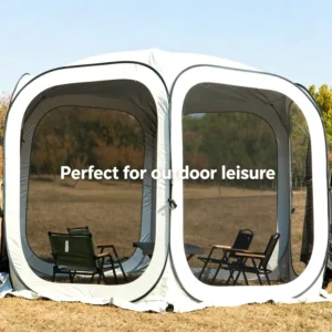 Custom Transparent Waterproof Portable Folding Pop-Up Tent for Outdoor Camping and Trade Business, Adult, Quick Setup