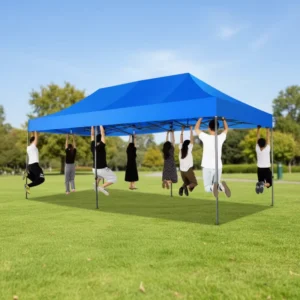 Custom Tuoye High Quality Double Layer Portable Folding Tent Waterproof Outdoor Commercial Use 20x10ft Heavy Duty PVC Material 2