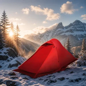 Custom Ultralight 1 2 Person 4 Season Hiking Tent 20D Nylon Waterproof 4000mm Professional Mountain Camping Snow Skirt