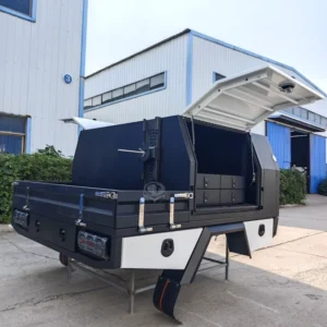 Custom Ute Tray and Canopy for Pickup Hilux 4×4 Truck for Hilux Isuzu Land Cruiser 79 Utes with Rooftop Tent