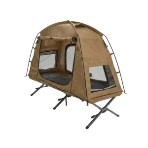 Custom Waterproof 1 Person Solo Camping Cot Tent Blackout UV Protection Single Backpacking Outdoor Sleeping Tent