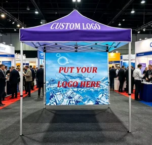 Custom Waterproof 3×3 Folding Pop-up Gazebo Canopy Tent for Trade Shows