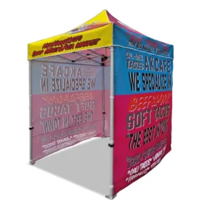 Custom Waterproof 6.5*6.5ft 2*2m Hexagonal Aluminum Frame Trade Show Tents Outdoor Advertising Tents for Exhibitions
