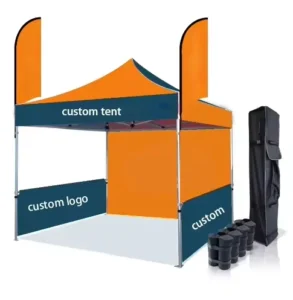 Custom Waterproof Advertising Pop-Up Tent with 600D Oxford Fabric and Aluminium Frame