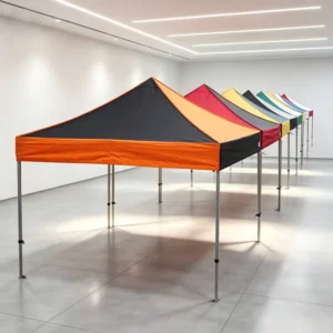 Custom Waterproof Aluminum Square-Frame Pop-Up Canopy Tent, Heavy-Duty, for Weddings, 20×40, 20×20, 30×50