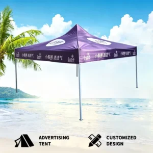 Custom Waterproof Foldable Aluminum Frame 10x10ft Instant Gazebo Canopy Tent for Promotional Marketing Activities