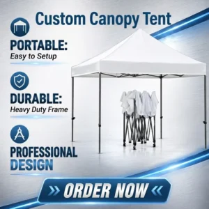 Custom Waterproof Folding Trade Show Tent 10x10ft 10x15ft Printed Heavy Duty Advertising Canopy