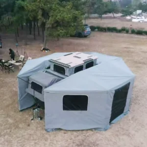 Custom Waterproof TC Fabric Car Side Awning Tent Custom Tailored for Outdoor Use Custom Option Available for Australia Market