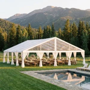 Custom Wedding Party Trade Show Tent Transparent PVC Event Marquee for Large Outdoor Events