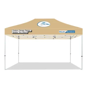 Custom Windproof Polyester Canopy Portable Pop-Up Gazebo for Outdoor Events, Garden Weddings, Parties and Trade Shows
