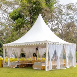 Customizable 10x10m PVC Pagoda Gazebo Tent White Color Combination Big Square Spire for Outdoor Sport with Aluminum Pole
