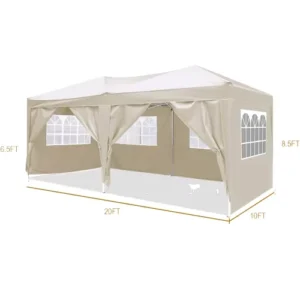 Customizable 3*3 Steel Frame Pop Party Tent Heavy Duty 10×10 Canopy Garden Pavilion for Weddings & Events Gazebo Walls