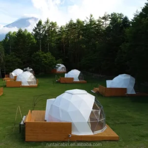 Customizable 5m 8m Modern Four-Season Double-Layer Two-Bedroom Dome PVC Tent with Starry Sky for Hotel and Resort Outdoor Use