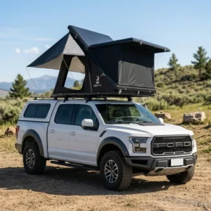 Customizable ABS Hard Shell Rooftop Camping Tent with Mattress & Telescopic Ladder | Heavy Duty Quick Open 4×4 Roof Top Tent