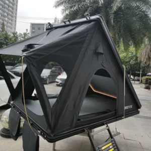 Customizable ABS Triangle Camping Tent 3-4 Persons Clamshell Hard Shell Roof Top Tent Jeep Double Layer Four-season