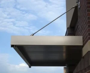 Customizable Aluminum Alloy Outdoor Canopy with Windproof Design for Villas, Apartments, Balconies, and Courtyards
