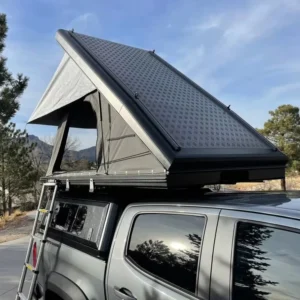 Customizable Aluminum Four Season Double Layer Rooftop Tent Telescopic Ladder for Outdoor Camping Hiking Waterproof Hard Car