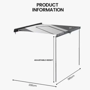 Customizable Design 4X4 Vehicle Side Extended Awning With UV50+ Protection Waterproof Quick Opening Four Season Use