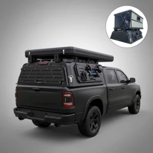 Customizable Heavy Duty Electric Aluminum Truck Camper Shell Topper High top Rooftop Camping Tent Lockable Pickup Canopy Bed Cap