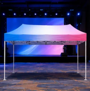 Customizable Heavy Duty Waterproof Aluminum Frame Oxford Fabric Trade Show Tent for Automotive Tradeshow Giveaways