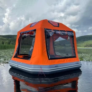 Customizable Large Multifunctional Water Inflatable Floating Tent Portable for Outdoor Bar Fishing Party Camp