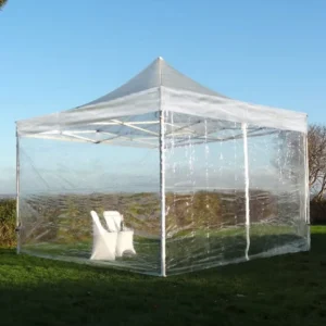 Customizable Logo 10×10 Outdoor Waterproof PVC Oxford Canvas Canopy Tent with Steel Frame for Events Parties Trade Show Tents