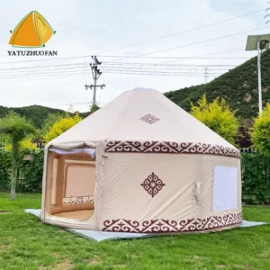 Customizable Luxury Glamping Inflatable Tent Big Size Family Oxford Portable Four season Quick Automatic Opening Waterproof