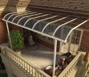 Customizable Outdoor Aluminum Frame PC Roof Patio Garden Waterproof Canopy Awning