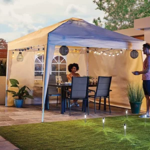 Customizable Pop-Up Gazebo Canopy Tent Classic Style PVC Cover Oxford Fabric Sides Aluminum Frame Foldable Printed Design Events