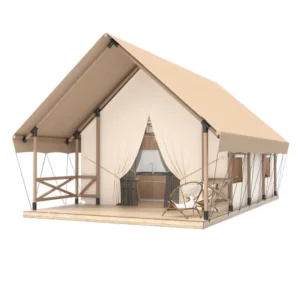 Customizable Safari PVC Oxford One Bedroom Cotton Four Season Hotel Tent Straight Bracing Villa Loft Glamping