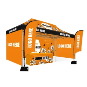 Customizable Size Heavy Duty Aluminium Waterproof Fireproof Folding Canopy Pop-Up Tent for Trade Shows and Events