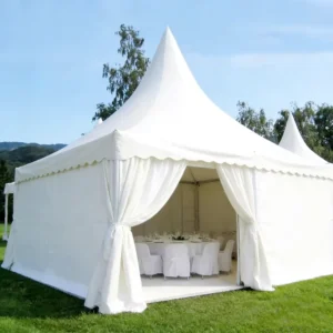 Customizable Size Wedding Tents Industrial Outdoor A Frame Luxury Steel Frame PVC Four Season Event Party Pagoda Tents