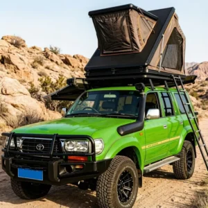 Customizable Triangle Hard Shell Car Rooftop Tent Roof Top Tent Ultra Thin RTT Light Weight Aluminum Car Roof Top Tent