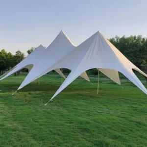 Customizable UV Resistant Star Shaped Twin Peak Wedding Tent Waterproof Outdoor Party Tent Hotel Double Pole Large Tent