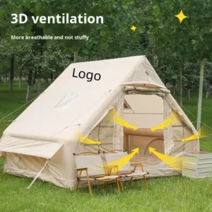 Customize Logo Customized Self-Driving Equipment Tourist Outdoor Camping Rooftop Double Layer Inflatable Tent Fully