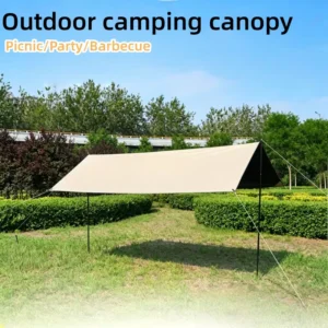 Customize Logo Heavy Duty Four-season 300D Oxford Waterproof Camping Tent Tarp Poles 6-12 Person Large Camping Awning Foldable