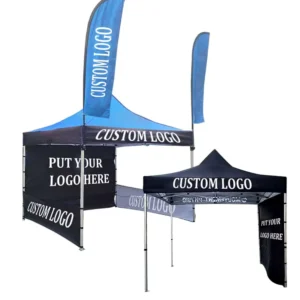 Customized 10×10 Advertising Logo Outdoor Aluminum Exhibition Event Tent with Oxford Fabric